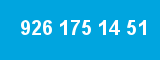 926 175 14 51